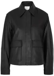 Vince Leather Jacket - Black - L (UK14 / L) L (UK14 / L)