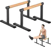 Parallettes Bars, Bounabay Pushup Bars Stands Handles Set, Home Gym Parallel Dip Bars for Body Weight Workout Station Calisthenics