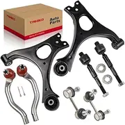 Front Control Arm Kit with Sway Bar Links Ball Joints Tie Rod Ends Complete Suspension Set for Honda Civic 2006 2007 2008 2009 2010 2011 Coupe Sedan 1.8L