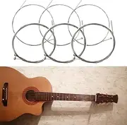 6Pcs Yootones Electric Guitar High E Strings 009 Gauges Light Tension Compatible with Electric Guitar Replacenent Part Offers a Clear & Beautiful Tone (Silver)