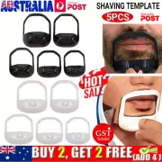 5 Pcs Shaving Template Shaper Men Mustache Styling Goatee Beard Stencil Tool FT