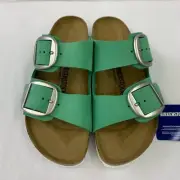 Birkenstock New w/ Box Arizona Big Buckle Bold Jade Nubuck Regular Select Size