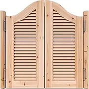 Indoor Solid Wood Saloon Swing Door,Cafe Swinging Doors,Hinges Included with Auto Close Features Bar Door,for Shopping Malls Kitchen Restaurant Partition Parlor Butler Door