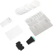 HONMEET 1 Set Nail Art Stamping Kit Random Style Nail Plates with Sponge Transparent Stamper Durable Templates for Easy DIY Manicure Printing