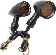 Motorcycle Turn Signals Mini Indicators Blinker Lights Lamp 15 Led 2Pcs For Honda For Suzuki For Cafe Racer For Kawasaki