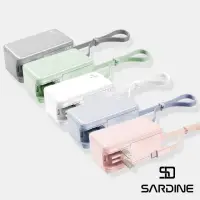 在飛比找momo購物網優惠-【sardine沙丁魚】Lightning/Typec 自帶