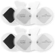 4 Pack Tens Wireless Pulse Massagers Electrode Replacements Carbon Pads