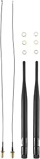domoi 2 x 6dBi 2.4GHz 5GHz Dual Band WiFi RP-SMA Antenna + 2 x 35cm U.fl/Cable