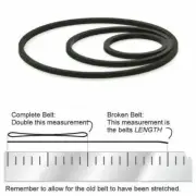 Turntable Rubber Drvie Belt 185mm X.07mm X 5mm 581mm Long