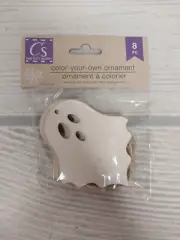 New! Ghost Wood Tags Halloween Boo Casper Ornament Fall Unfinished Crafts Gnome