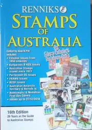 RENNIKS STAMPS of AUSTRALIA STAMP CATALOGUE GUIDE 16th Edition in COLOUR