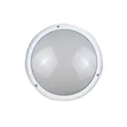 Plain Round Fluorescent Bulkhead G23 in White Superlux Lighting - LJF4051-WH