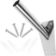 1Set Flagpole Mount Bracket Durable Aluminum Alloy Holder for Easy Installation Multi Directional for Wall Ground Use