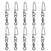 ·30Pack Ball Bearing Fishing Swivels Snap Coastlock Fishing Line Connector//