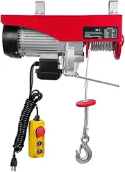 Waterproof Electric Winch Boat Trailer Winch Electric Hoist 440 lbs/200KG Lifting 480W 220V/110V Electric Steel 14ft Wired Remote Control Hoist-Lift PA200(220V)