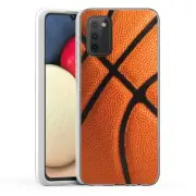 (Basketball)ShockProof TPU phone case cover(Clear)for Samsung Galaxy A02S
