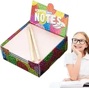 Scratch Off Paper, Scratch Sheets Notes with Pen, Creative Toddler Scratch Crafts, Paper for Kids, Toddler Creative Craft Supplies, Scratch-Off Notes for Children, Scratch Paper with 2 Pen