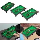 Portable Mini Table Pool Toy with Cues Miniature Interactive Educational Snooker