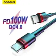 Baseus 100W USB Type C to Type C Charger Cable QC3.0 PD Quick Charge Data Cord