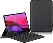 Jarttarn Magic Keyboard Case for Lenovo Yoga Tab Plus 12.7 inch 2025 TB520FU Tablet, Bluetooth Wireless Smart Touchpad Trackpad Keyboard Leather Stand Protective Cover