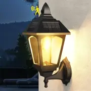 Motion Sensor Outdoor Light Fixture, 16 Inch Dusk to Dawn Solar Lanterns, 500...