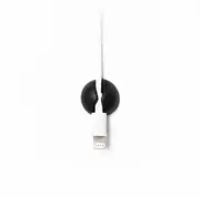 9pc BlueLounge CableDrop Mini Cords/Wires/Earphones Organiser/Holder 1.9cm Black