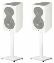 (2) White 29” Steel Stands For Revel Performa3 M105 Bookshelf Speakers