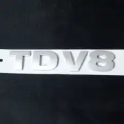 3x Matte Silver TDV8 Plastic Emblem Sticker Decal Badge Diesel AWD Turbo Edition (for: Renault)
