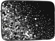 Laptop Case Sleeve Black White Glitter Laptop Bag Computer Carrying Case 15 Inch Laptop Protective Notebook Cover