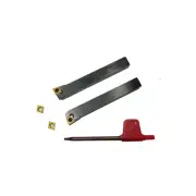 8MM CCMT INDEXABLE LATHE TURNING TOOLS RH AND LH TOOLS + EXTRA INSERTS CCMT06