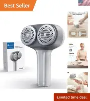 Sleek Rechargeable Lint Shaver - Revitalize Clothes & Upholstery Hassle-Free