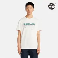 在飛比找PChome24h購物優惠-Timberland 男款復古白有機棉圖案短袖T恤|A2NW