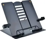 Adjustable Black Book Document Stand Portable Multi Function Reader Holder