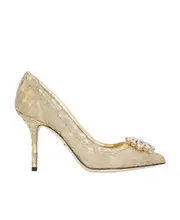 Dolce Gabbana Bellucci Lace Pumps 37.5,36,38.5,39.5,40 Nude