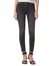 Allsaints Miller Push Up High Rise Skinny Ankle Jeans in Washed Black