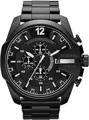[Diesel] Men's Mega Chief Chronograph, 59 mm Case Size, Stainless Steel Watch