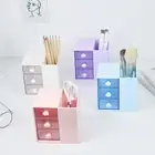 Storage Box Anti-wear Portable Multi-grids Desktop Pen Pencil Holder Colorful