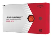 CALLAWAY SUPERFAST 4 x 15 GOLF BALL PACK - NEW 2024 BALL - BOLD RED - VALUE PLUS