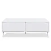 Jayleen 120cm Coffee Table with Drawers - White