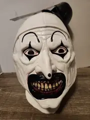 Art the Clown Mask Terrifier Creepy Scary Mask with Polyester Hood Full Head