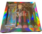 Beautiful Glow Justice 5 Piece Cosmetic Brush Set Blush Shadow Contour Brow Bag