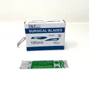 Disposable Surgical Scalpel Blades Size 12 Sterile Carbon Steel Box of 300