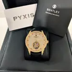 鎮店之寶(LITTLE BEE小蜜蜂精品)BENTLEY 賓利 陀飛輪 機械皮錶(全球限量299隻/附真鑽保卡)