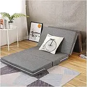 2 inch Tri-Fold Folding Mattress with Washable Cover, Portable Camping Cot, Multi-Purpose Spare Bed for Adult and Kids Single Double Floor Sleeping Mat,E,150cm×200cm/59x79 inch