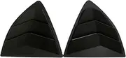 Compatible with Honda City 2020 2021 2022 2023 2024 Car Rear Window Louver Shutter Cover Scoop Side Vent Trim Windshield Cover ABS Carbon(Matte Black)