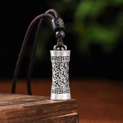 Buddhist Prayer Box Pendant Necklace Ghau Box Pendan Tibetan Gawu Box Necklace