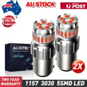 AUXITO BAY15D P21/5W 1157 Red 23SMD LED Brake Stop Tail CANBUS Light Bulb Globe