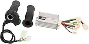Vuzmode Electric Bike Controller Throttle Grip Kit, 48V 1000W Aluminum Alloy Electric Bike Brush Motor Controller with 4 Speed Rubber Throttle Grip Handle Set E-Scooter Brushless Controller