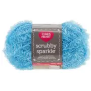 Red Heart Scrubby Sparkle Yarn-Icepop (Pack of 3 Skein)
