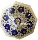 2'x2' Marble coffee Console Table Top Semi Precious Pietra Dura Garden Decor